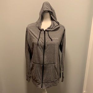 Women gray Columbia sweater size medium